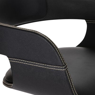 vidaXL Dining Chair with Bentwood and Faux Leather