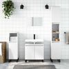 vidaXL Bathroom Cabinet White Engineered wood, iron Medium