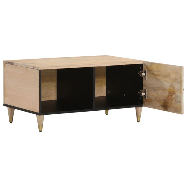 vidaXL Coffee Table Bleached Natural Solid mango wood Medium