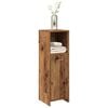 vidaXL Bathroom Cabinet Old Wood Engineered Wood Slim