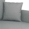 vidaXL 2-seater Sofa Light Grey Fabric (100% polyester), Metal, Textilene