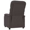vidaXL Massage Recliner Dark Brown Fabric