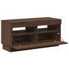 vidaXL TV Cabinet Brown Oak Engineered Wood Medium TV Stand