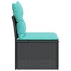 vidaXL Garden Chair Black and Blue