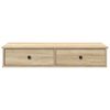 vidaXL Wall Shelf Sonoma oak Engineered wood 39.4 x 14.8 x 7.5 in