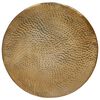 vidaXL Coffee Table Brass Hammered Aluminum Diameter 19.7 in Durable