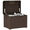 vidaXL Garden Storage Box Brown Polypropylene (PP) Large