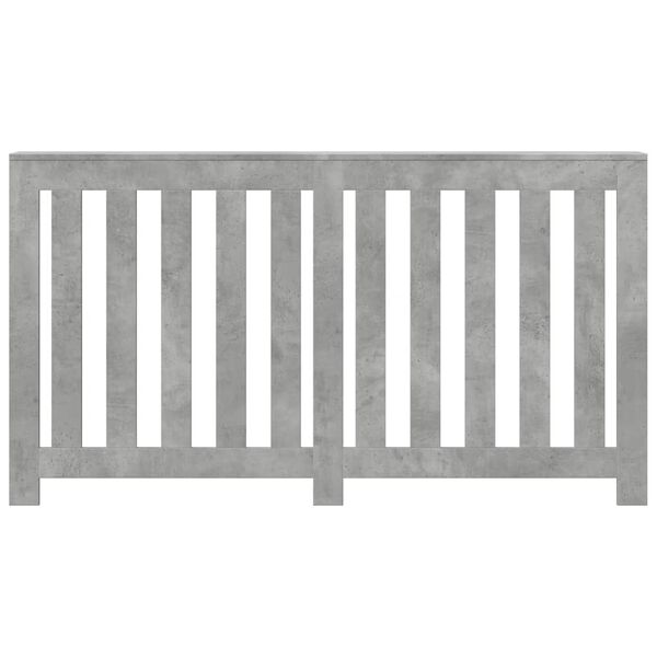vidaXL Radiator Cover Concrete Grey 58.7x7.9x32.3" Engineered Wood
