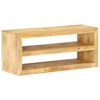 vidaXL TV Stand Natural Mango Wood Solid Mango Wood