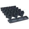 vidaXL Garden Plant Set Anthracite Polypropylene Large