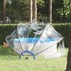 vidaXL Pool Dome Clear PVC, fiberglass Large Collapsible Pool Dome