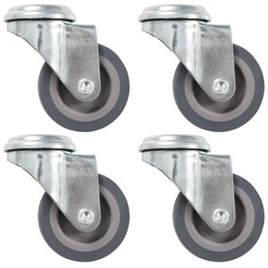vidaXL Bolt Hole Swivel Casters 4 pcs 1.97 "