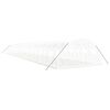 vidaXL Greenhouse White PE (polyethylene), galvanized steel