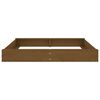 vidaXL Sandbox Honey Brown Solid Pine Wood Large Breathable Design