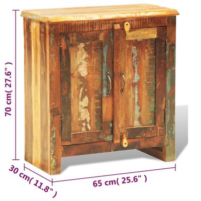 vidaXL Reclaimed Cabinet Solid Wood with 2 Doors Vintage