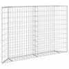 vidaXL Gabion Raised Bed Silver Galvanized Steel 59.1 x 7.9 x 39.4 in