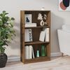 vidaXL Book Cabinet Brown oak Engineered wood Medium Book Cabinet