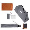 vidaXL Camping Windbreak Grey and Orange 200.8x60.2" Waterproof
