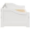 vidaXL Day Bed White Solid Pine Wood Single Daybed, Double when extended