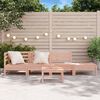 vidaXL Garden Sofa Natural wood Solid Douglas wood 4-Seater Modular