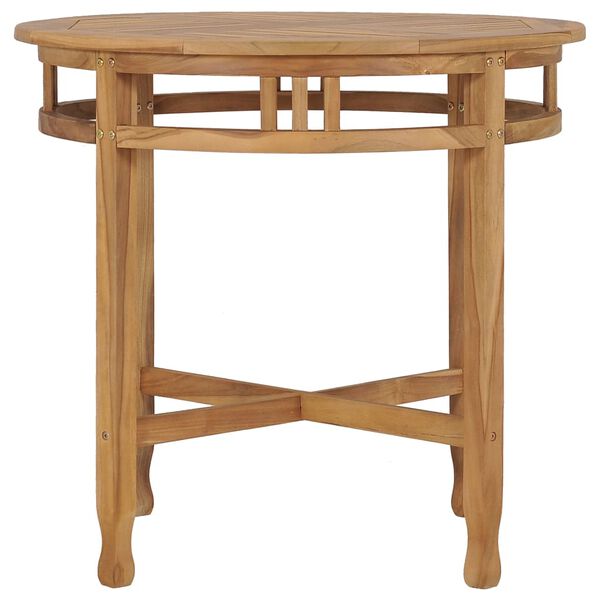 vidaXL Garden Dining Set Natural Teak Solid Teak Wood Medium Durable
