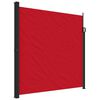 vidaXL Retractable Side Awning Red 100% polyester with PU coating
