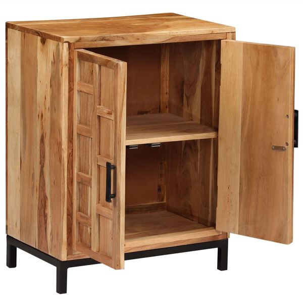 vidaXL Sideboard Brown Solid Acacia wood 23.6x13.8x29.9 in Sideboard