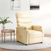 vidaXL Recliner Cream Faux Leather