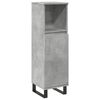 vidaXL Bathroom Cabinet Concrete gray Engineered wood, iron Tall