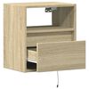 vidaXL TV Wall Cabinet Sonoma Oak Engineered Wood TV Wall Cabinet