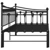 vidaXL Sofa Bed Frame Black Powder-coated metal 35.4x78.7 in