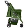 vidaXL Dog Stroller Green 300D Oxford Fabric, Steel 31.5 x 18.1 x 38.6 in