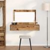 vidaXL Dressing Table Brown 39.37 x 15.75 x 27.56 in Engineered Wood