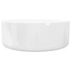 vidaXL Basin Round Ceramic White 15.7"x5.9"