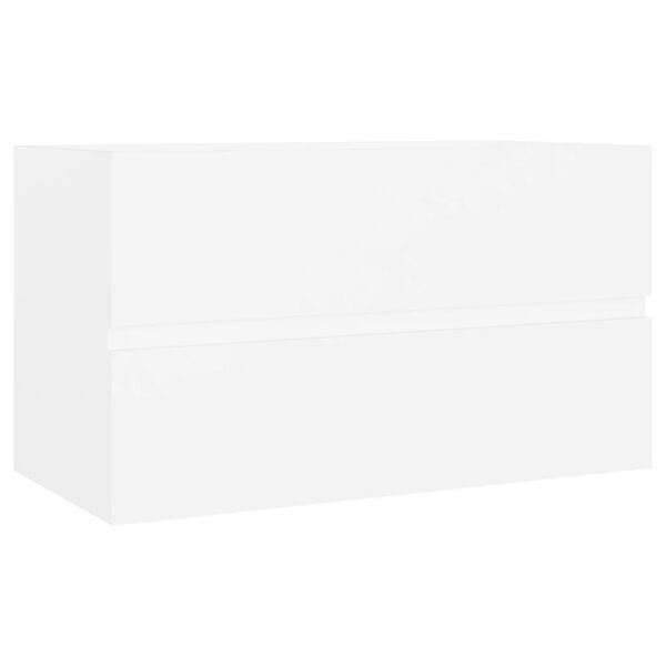 vidaXL Sink Cabinet White Engineered wood 31.5 x 15.2 x 17.7 in