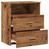 vidaXL Bedside Cabinet Set of 2 Old wood Engineered wood Bedside Cabinet