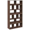 vidaXL Bookcase Brown oak Engineered wood 39.4 x 13.0 x 73.8 in Bookcase