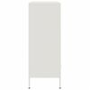 vidaXL Highboard White Cold-rolled steel Small White Highboard