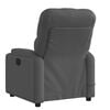 vidaXL Massage Recliner Chair Dark grey Polyester fabric, metal, plywood