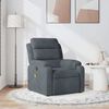 vidaXL Massage Recliner Chair Dark Gray Velvet