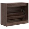 vidaXL Shoe Cabinet Brown Oak Engineered Wood Compact Shoe Cabinet