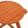 vidaXL Picnic Table Brown Solid Fir Wood Suitable for Kids Durable