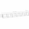 vidaXL Dog Kennel Silver Steel Large Durable Dog Kennel Rectangular