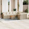 vidaXL Garden Sofa Set Beige