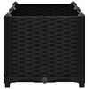 vidaXL Raised Bed Black Polypropylene Medium Durable Raised Bed