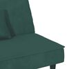 vidaXL Sofa Bed Dark Green Velvet (100% polyester), plywood, foam Standard