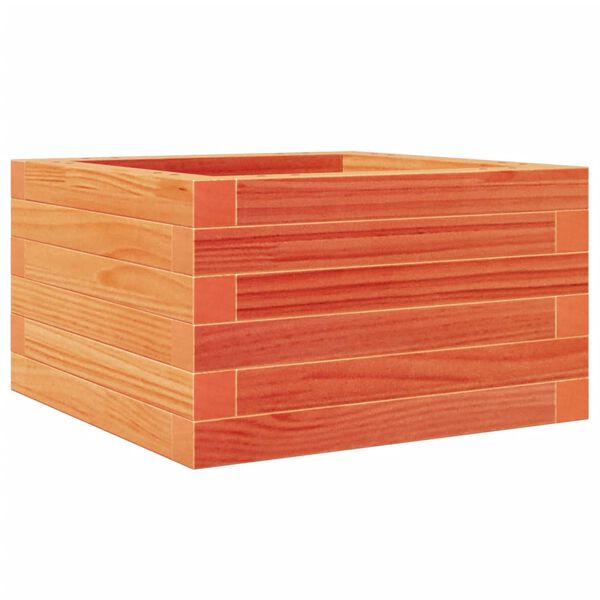 vidaXL Garden Planter Wax brown Solid pinewood Small-sized