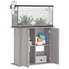 vidaXL Aquarium Stand Gray Sonoma Engineered wood Aquarium Stand