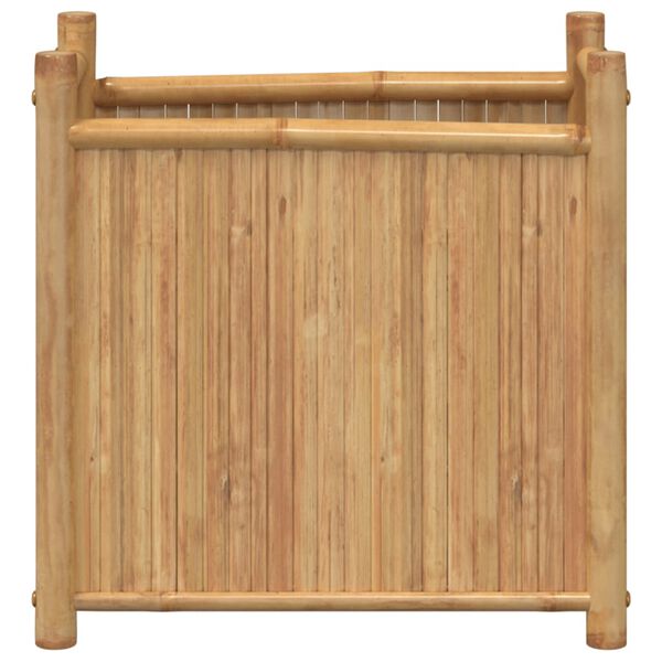 vidaXL Planter Natural Bamboo Bamboo Medium Decorative Inlays