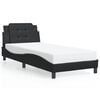 vidaXL Bed Frame with LED without Mattress "Zadar" Black 39.4"x79.9"